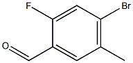 4-BROMO-2-FLUORO-5-METHYLBENZALDEHYDE 结构式