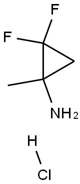 (±)-2,2-DIFLUORO-1-METHYLCYCLOPROPYLAMINE HYDROCHLORIDE 结构式