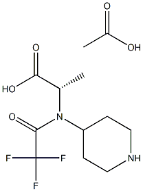 (R,S)-TFA-4-PIPERIDYLALANINE ACETATE 结构式