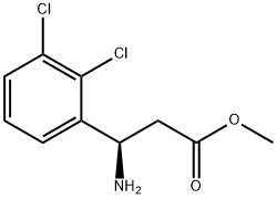 METHYL (3R)-3-AMINO-3-(2,3-DICHLOROPHENYL)PROPANOATE 结构式