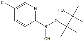 5-CHLORO-3-METHYLPYRIDINE-2-BORONIC ACID PINACOL ESTER 结构式