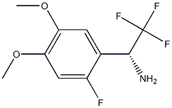 (1R)-2,2,2-TRIFLUORO-1-(2-FLUORO-4,5-DIMETHOXYPHENYL)ETHYLAMINE 结构式