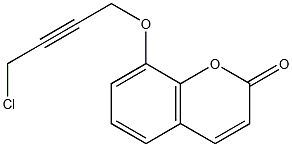 8-(4-CHLORO-BUT-2-YNYLOXY)-CHROMEN-2-ONE 结构式