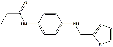 N-(4-((THIEN-2-YLMETHYL)AMINO)PHENYL)PROPANAMIDE 结构式