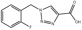 1-(2-FLUORO-BENZYL)-1H-[1,2,3]TRIAZOLE-4-CARBOXYLIC ACID 结构式