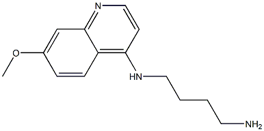 4-(4-AMINOBUT-1-YL)AMINO-7-METHOXYQUINOLINE 结构式