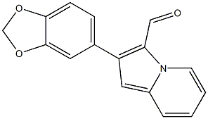 2-Benzo[1,3]dioxol-5-yl-indolizine-3-carbaldehyde 结构式