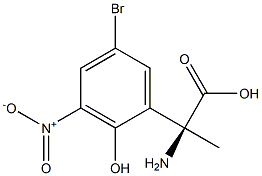 (2S)-2-AMINO-2-(5-BROMO-2-HYDROXY-3-NITROPHENYL)PROPANOIC ACID 结构式