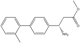 METHYL (3S)-3-AMINO-3-[4-(2-METHYLPHENYL)PHENYL]PROPANOATE 结构式