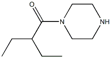1-(2-ETHYLBUTANOYL)PIPERAZINE 结构式