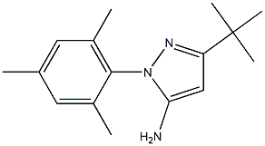3-TERT-BUTYL-1-MESITYL-1H-PYRAZOL-5-AMINE 结构式