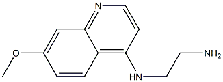 4-(2-AMINOETHYL)AMINO-7-METHOXYQUINOLINE 结构式