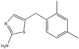 5-(2,4-DIMETHYLBENZYL)-1,3-THIAZOL-2-AMINE 结构式