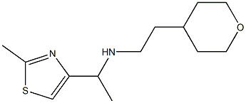 [1-(2-METHYL-THIAZOL-4-YL)-ETHYL]-[2-(TETRAHYDRO-PYRAN-4-YL)-ETHYL]-AMINE 结构式