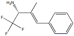 (3E)(2R)-1,1,1-TRIFLUORO-3-METHYL-4-PHENYLBUT-3-EN-2-YLAMINE 结构式