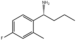 (1R)-1-(4-FLUORO-2-METHYLPHENYL)BUTYLAMINE 结构式