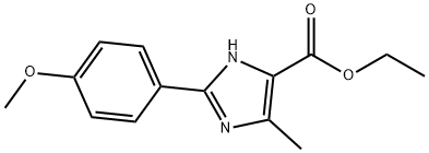 2-(4-METHOXYPHENYL)-5-METHYL-3H-IMIDAZOLE-4-CARBOXYLIC ACID ETHYL ESTER 结构式