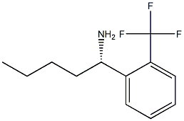 (1S)-1-[2-(Trifluoromethyl)phenyl]pentylamine 结构式