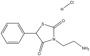 3-(2-AMINO-ETHYL)-5-PHENYL-THIAZOLIDINE-2,4-DIONE HYDROCHLORIDE 结构式