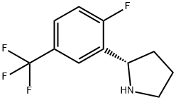(2S)-2-[2-FLUORO-5-(TRIFLUOROMETHYL)PHENYL]PYRROLIDINE 结构式