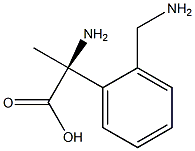 (2S)-2-AMINO-2-[2-(AMINOMETHYL)PHENYL]PROPANOIC ACID 结构式