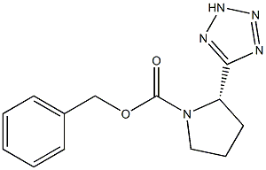 Benzyl (2S)-2-(2H-tetrazol-5-yl)pyrrolidine-1-carboxylate 结构式