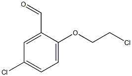 5-CHLORO-2-(2-CHLOROETHOXY)BENZALDEHYDE 结构式