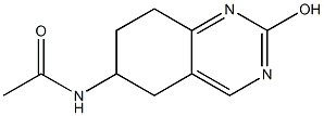6-Acetylamino-5,6,7,8-tetrahydro-2-hydroxyquinazoline 结构式
