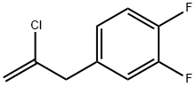 2-CHLORO-3-(3,4-DIFLUOROPHENYL)-1-PROPENE 结构式