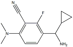 3-((1R)AMINOCYCLOPROPYLMETHYL)-6-(DIMETHYLAMINO)-2-FLUOROBENZENECARBONITRILE 结构式