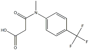 N-METHYL-N-(4-TRIFLUOROMETHYL-PHENYL)-MALONAMIC ACID 结构式