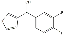 3,4-DIFLUOROPHENYL-(3-THIENYL)METHANOL 结构式