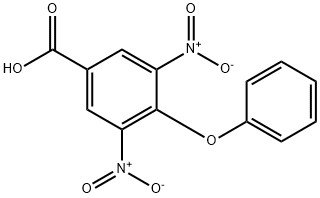 3,5-二硝基-4-苯氧基苯甲酸 结构式