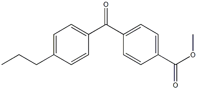 METHYL 4-(4-N-PROPYLBENZOYL)BENZOATE 结构式