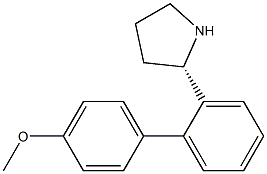 1-[2-((2S)PYRROLIDIN-2-YL)PHENYL]-4-METHOXYBENZENE 结构式