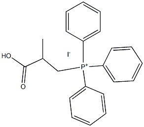 (2-CARBOXY-PROPYL)-TRIPHENYL-PHOSPHONIUM, IODIDE 结构式