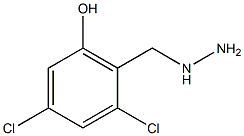 2,4-DICHLORO-6-HYDROXY-BENZYL-HYDRAZINE 结构式