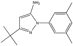 3-TERT-BUTYL-1-(3,5-DIMETHYLPHENYL)-1H-PYRAZOL-5-AMINE 结构式