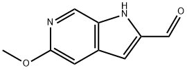 2-醛基-5-甲氧基-1氢-吡咯[2,3-C]吡啶 结构式