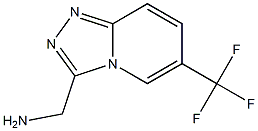 1-[6-(Trifluoromethyl)[1,2,4]triazolo[4,3-a]pyridin-3-yl]methanamine 结构式