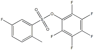 PENTAFLUOROPHENYL 5-FLUORO-2-METHYL-BENZENESULFONATE 结构式