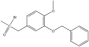 (5-BENZYLOXY-2-BROMO-4-METHOXY)PHENYLACETONE 结构式
