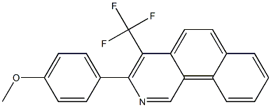 3-(4-METHOXYPHENYL)-4-TRIFLUOROMETHYLBENZO[H]ISOQUINOLINE 结构式