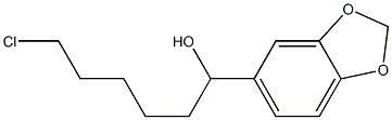 6-CHLORO-1-[3,4-(METHYLENEDIOXY)PHENYL]-1-HEXANOL 结构式