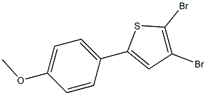 2,3-Dibromo-5-(4-methoxyphenyl)thiophene 结构式