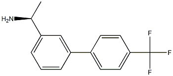 (1S)-1-(3-[4-(TRIFLUOROMETHYL)PHENYL]PHENYL)ETHYLAMINE 结构式