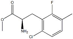 Methyl (2R)-2-amino-3-(6-chloro-2-fluoro-3-methylphenyl)propanoate 结构式