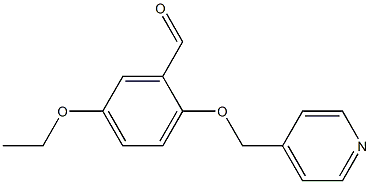 5-ETHOXY-2-(PYRIDIN-4-YLMETHOXY)BENZALDEHYDE 结构式