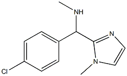 N-[(4-CHLOROPHENYL)(1-METHYL-1H-IMIDAZOL-2-YL)METHYL]-N-METHYLAMINE 结构式