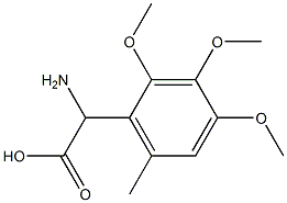 Amino-(2,3,4-trimethoxy-6-methyl-phenyl)-acetic acid 结构式